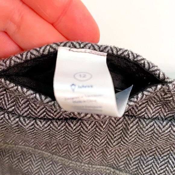 Ivivva Grey Herringbone Leggings, Size 12 - Picture 4 of 5